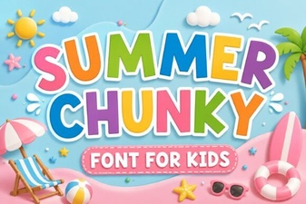 Bold Summer Chunky Fonts for Sun-Kissed Designs