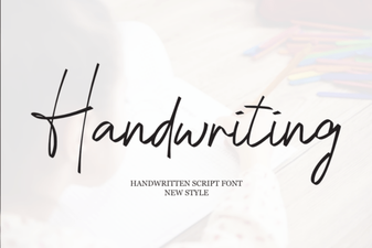 Crafting Authentic Text with Handwriting Fonts