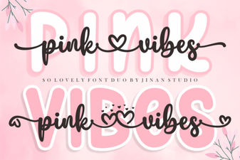 Pink Vibes Duo Font: Design with Creative Typography