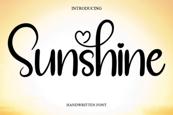 Sunshine Font: Typography for Happy and Bright Designs