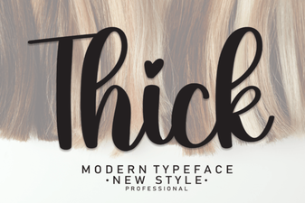 Thick Fonts for Strong Visual Impact